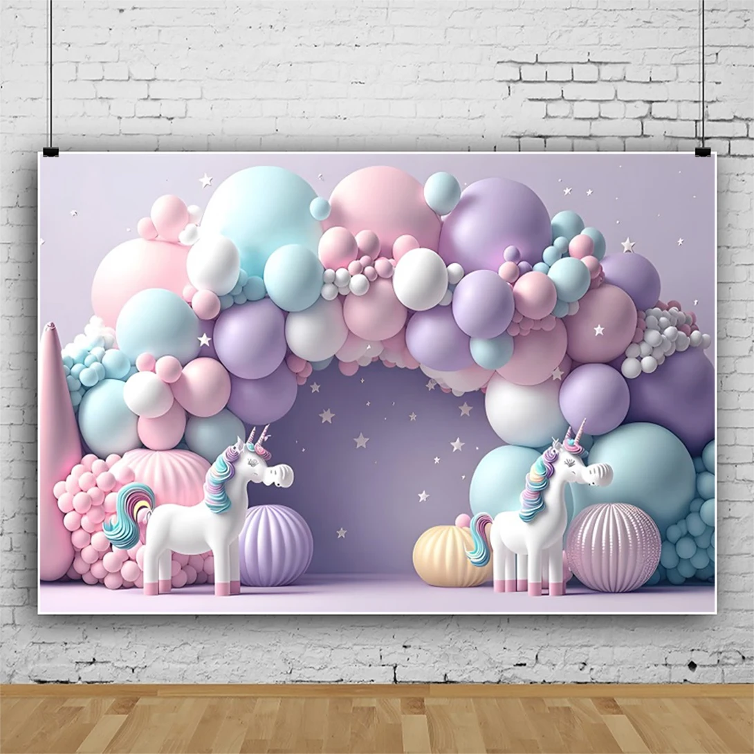 아기 첫 번째 생일 배경 풍선 텐트, 꽃 방 베이비 샤워 사진 배경 장식 배너, 사진 스튜디오 소품