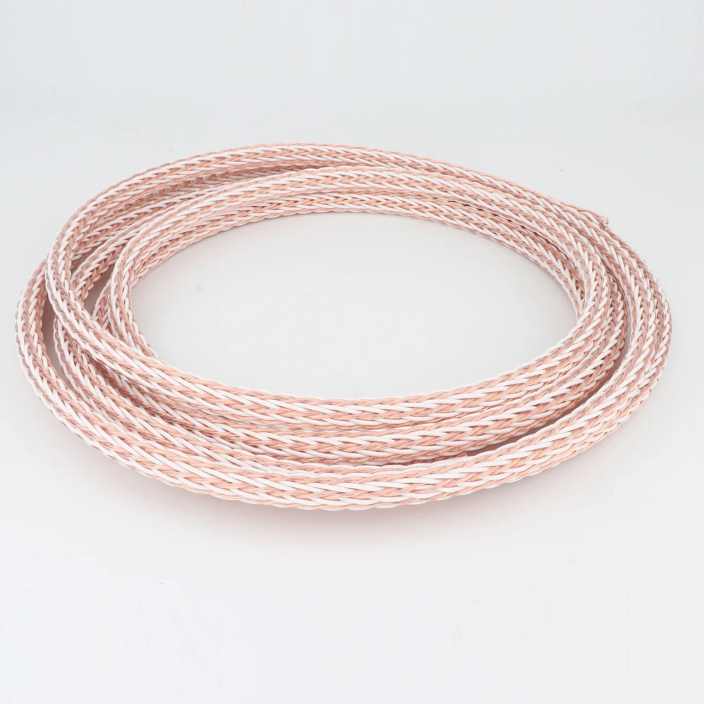 4/6/8/12TC 24 النوى OCC سلك كابل مكبر الصوت عالية النقاء سلك الطاقة مكبر للصوت CD مشغل ديفيدي القرص الدوار