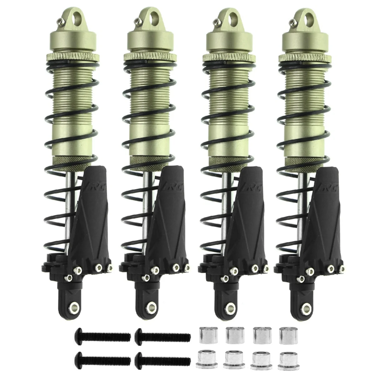 4PCS Metal 120mm Shock Absorber Oil Damper for 1/10 RC Crawler Car Axial SCX10 AXI03007 RBX10 D90 TRX4,Green