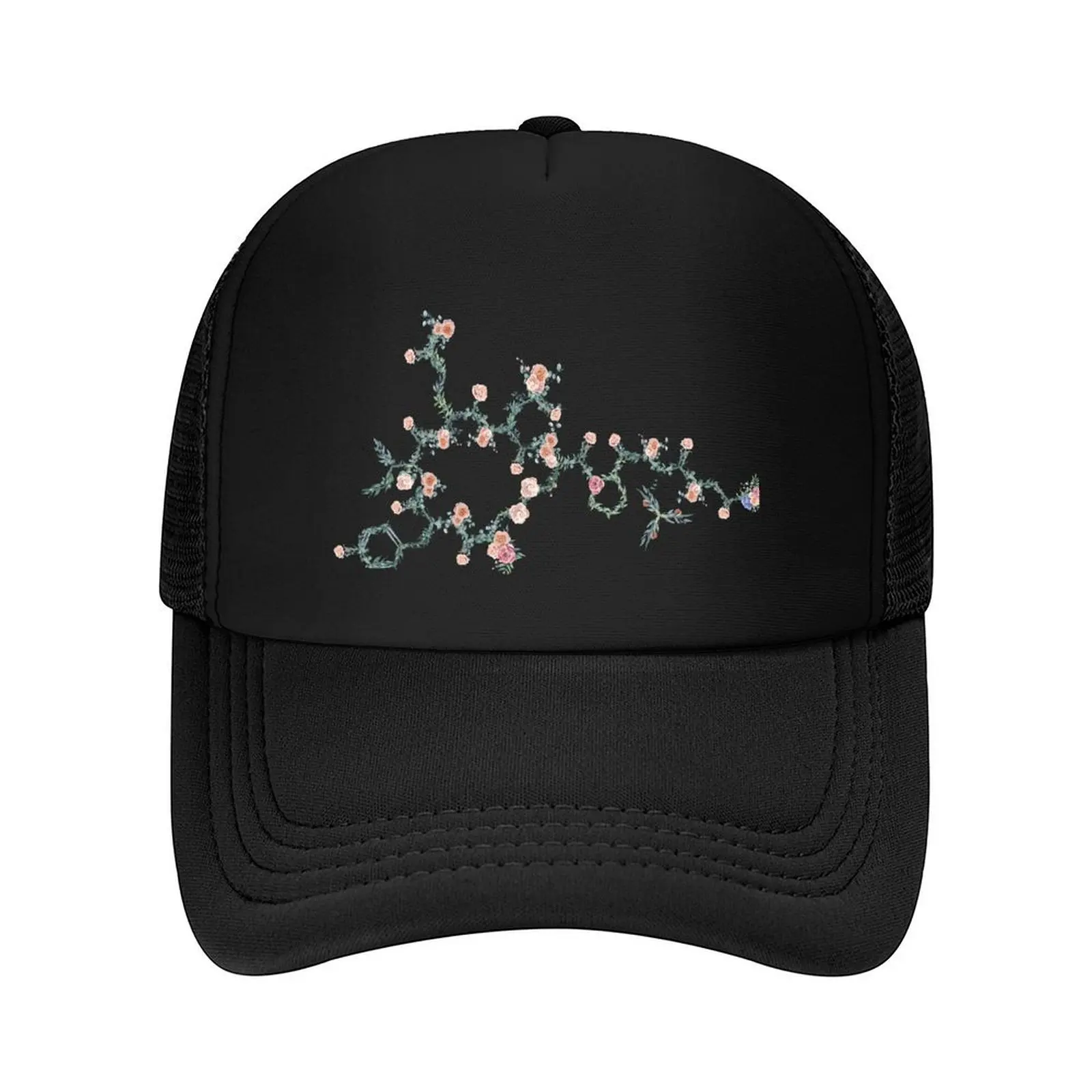 

Oxytocin Rose Flower Love Molecule Baseball Cap Rugby foam party Hat Visor Men Caps Women's