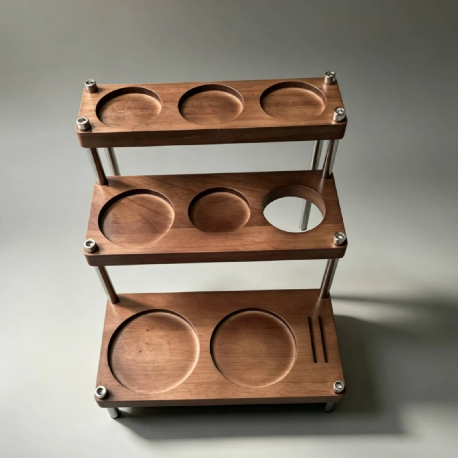 Coffee Accessory Stand Countertop Organizer Rack Space-Saving Shelf Compact for Baristas, Kitchen Counter