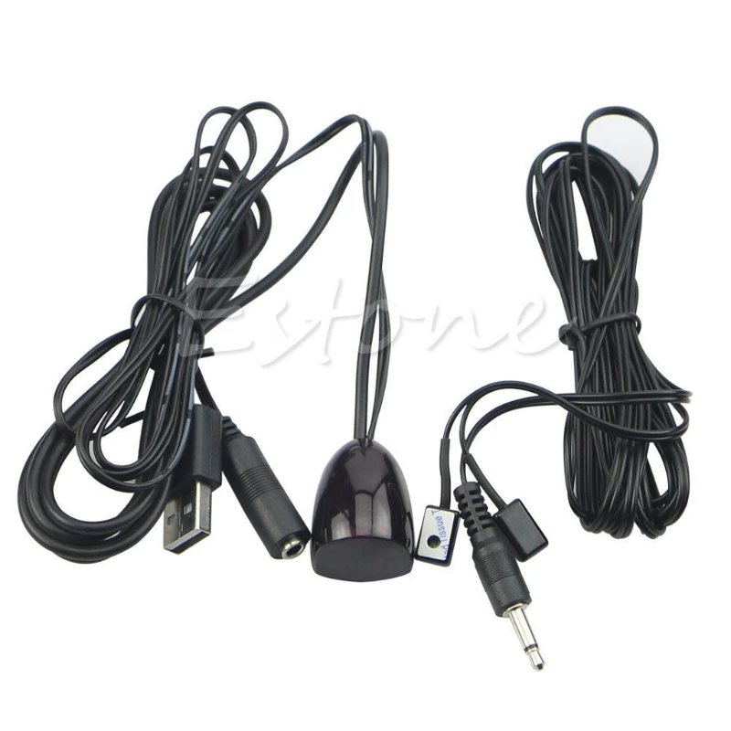 Infrared Remote Control USB Receiver Adapter Extender IR Repeater Emitter Cable 5V USB AC Power 34-60kHz Operating Range