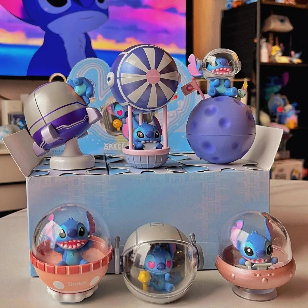 Disney Stitch Blind Box Space Adventure Series Mysteries Box Figurine Ornamnet Collectible Desktop Model Kawaii Toys Fun Gifts