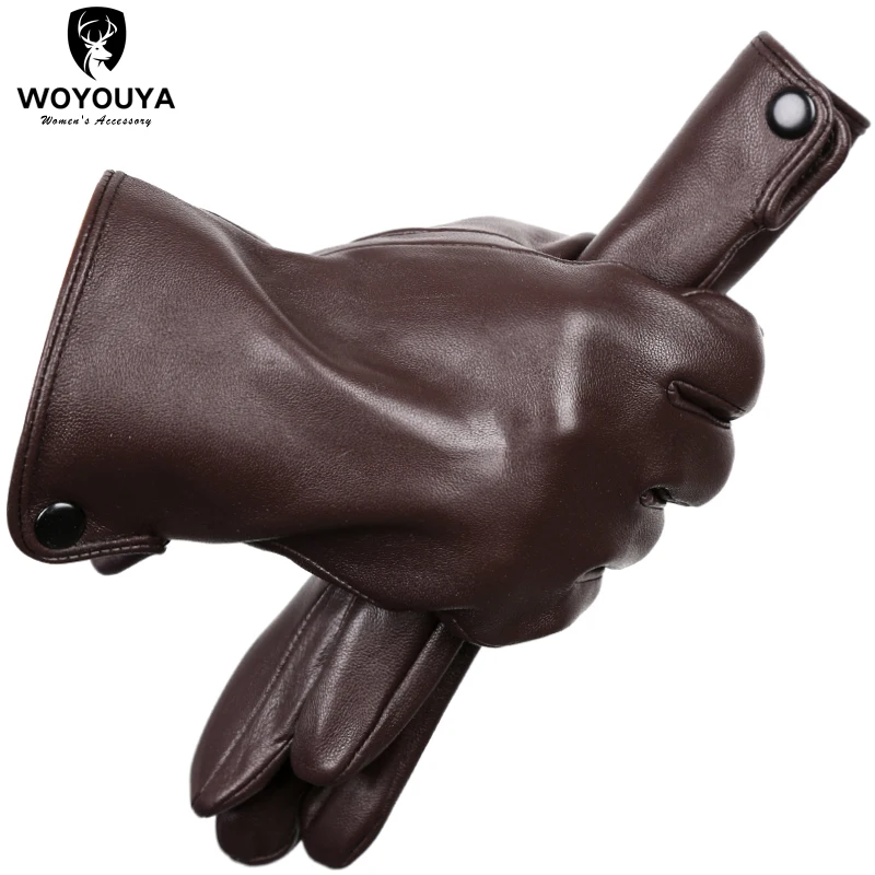 New products Winter gloves for men sheepskin Men\'s gloves keep warm men\'s winter gloves high-end men\'s leather gloves-8011Y