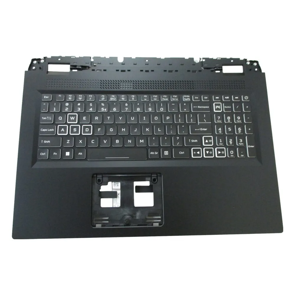 

For Acer Nitro AN517-42 AN517-55 Palmrest Backlit Keyboard - White Keys 6B.QFWN2.001