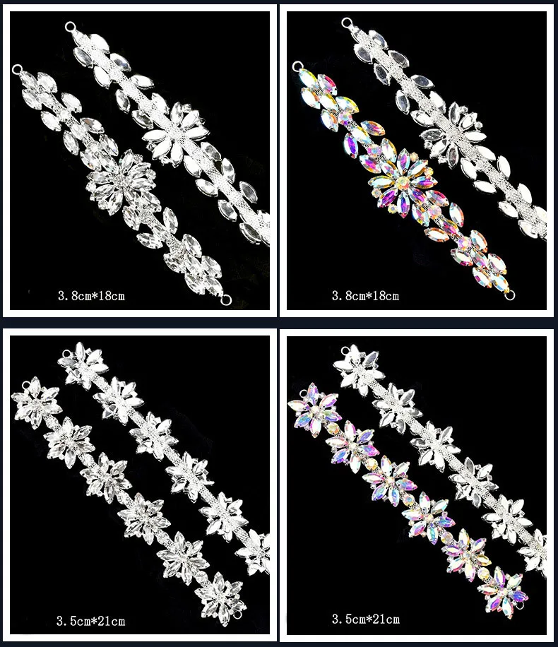 5 Stück Strass-Dekoration Glasdiamanten für Taschen, Hüte, Kleidung, DIY-Bastelarbeiten, Hochzeitskleider, Strass-Geschenke und Dekoration – Detail 4