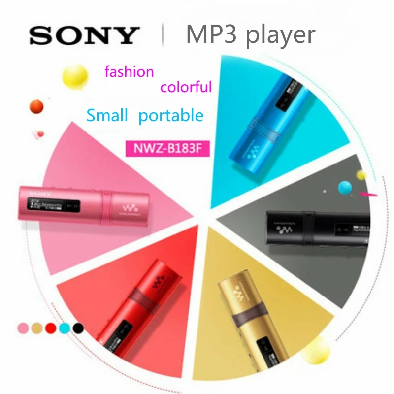 Sony NWZ-B183F B183F Flash MP3 Player z wbudowanym tunerem FM (4GB) - z zestawem słuchawkowym （bez pudełka）