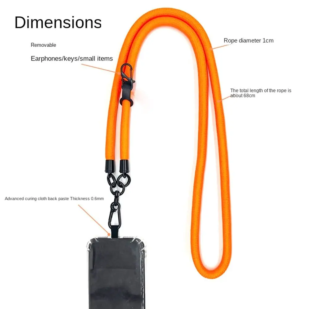 Crossbody With Patch Phone Accessories Hanging Rope Neck Ropes Mobile Phone Straps Phone Lanyards Hanging Cord Strap
