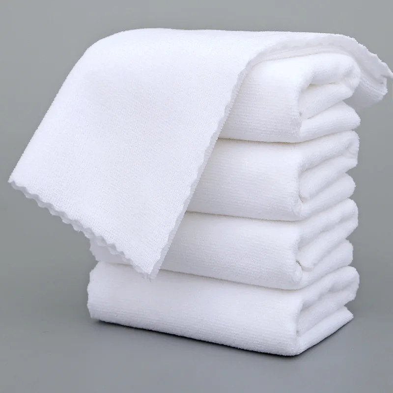 30*70cm 5pcs Disposable Absorbent Soft White Lace CottonTowels Hair Restaurants Hotels Home Beauty Massage Parlors Daily Towels