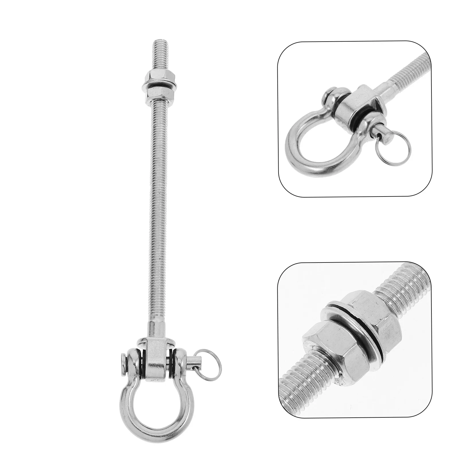 Heavy Duty Stainless Steel Swing Accessory for Porch Swings Hammocks Punching Bags Ceiling Beam Mount Professional Hanging Hook