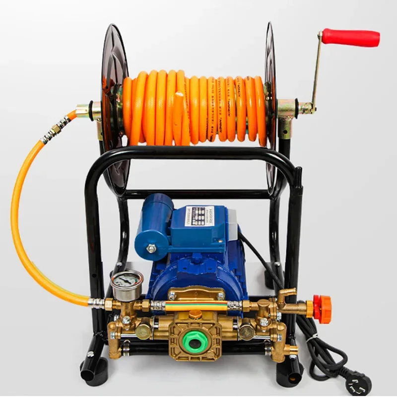 Household Electric Coiled Sprayer Garden Greenhouse Rice Agricultural Portable High Pressure Spray Machine 1100W 220V