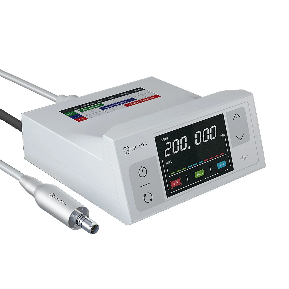 High-quality E-type Electric Micromotor with Color Screen, Brushless Motor and Fiber Optic Contra-angle Dental Handpiece