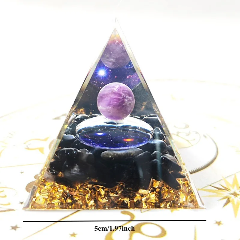 1Pc Energy Generator Orgone Pyramid Crystals Peridot Healing Reiki Chakra Reiki Chakra Generator Orgonite Pyramid Meditation Too