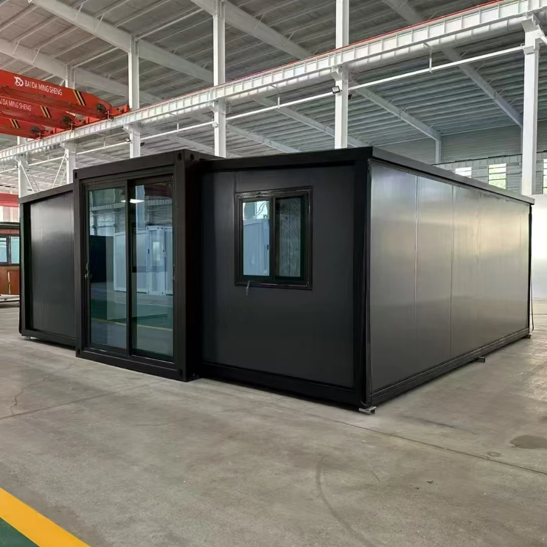 40ft/20ft المنازل المقاومة للإعصار الفاخرة للطي توسيع الحاويات المنازل الجاهزة مخيم المقصورات وحدات منزل صغير