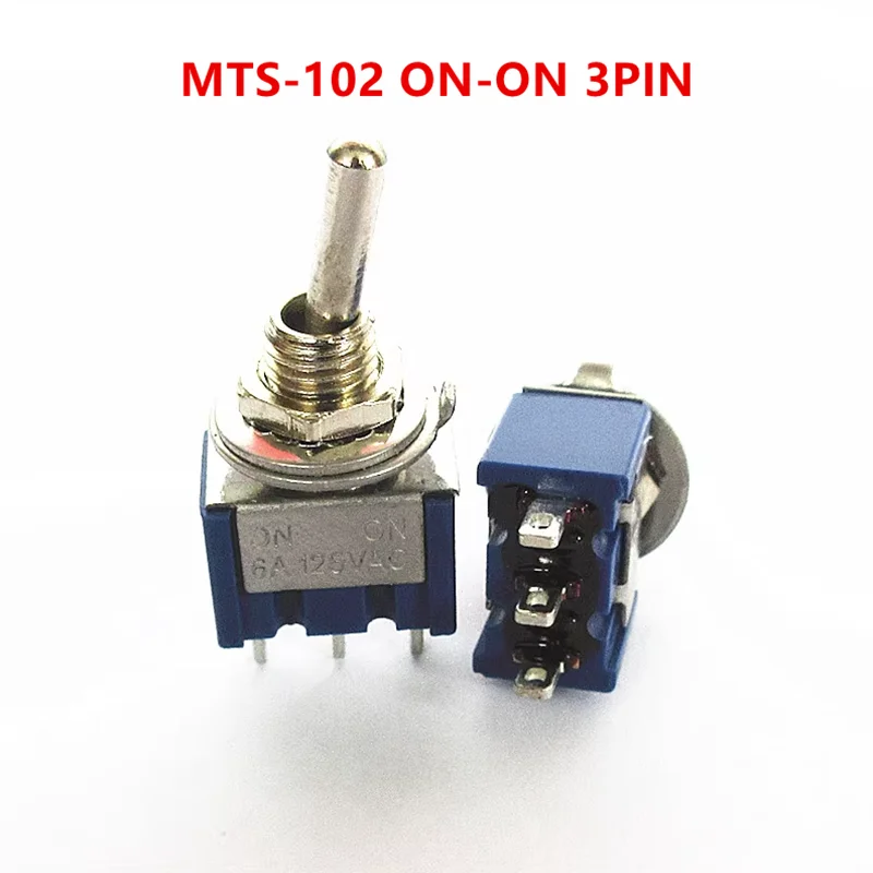 Toggle Switch Mini Switches 2 Position 3 Position Latching Switch MTS-101/102/103/202/203 ON-OFF ON-ON SPDT ON-OFF -ON SPDT DPDT