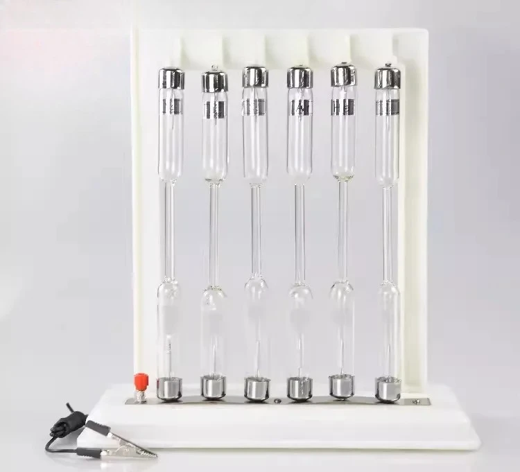 Spectral Tube Group 25107 Six Pcs Spectral Tubes Hydrogen Helium Emission Spectrum Atomic Physics Teaching Instruments