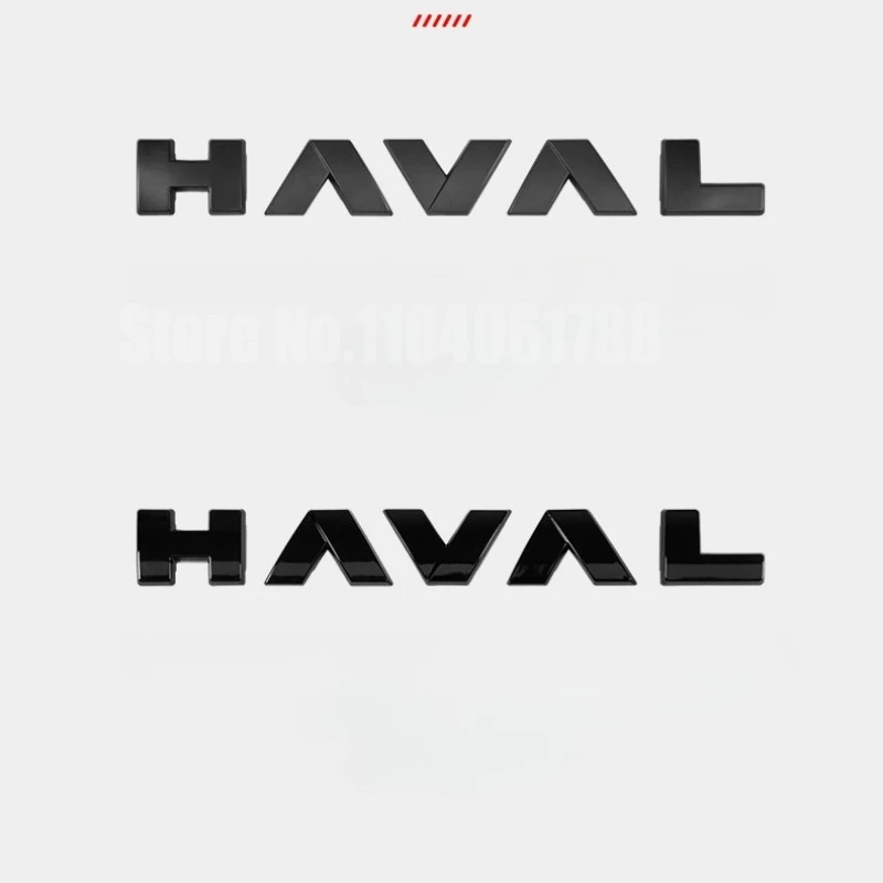 for Great Wall GWM Haval H9 MKII 2024 2025 Car Words Logo ABS Chrome Black Tailgate Emblem Bonnet Badge Rear Trunk Badge