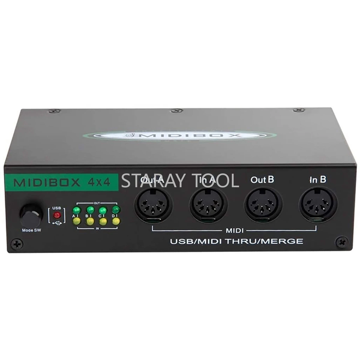 64 MIDI Channels MIDI Box Musical Instruments USB MIDI Interface Merge Thru Box