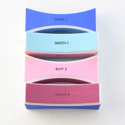 4 면 네일 버퍼 및 파일 블록, 여성 소녀 네일 아트 도구, 매니큐어 네일 버퍼 블록, 4 in 1 단계, 세트당 4 개