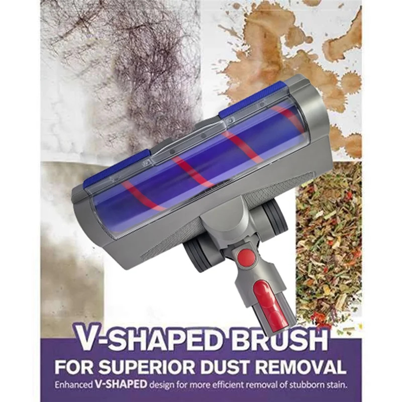 A76G-Cabezal de cepillo de suelo antienredos para Dyson V7 V8 V10 V11 V15 accesorios de repuesto para aspiradora cepillo de suelo con polvo LED L