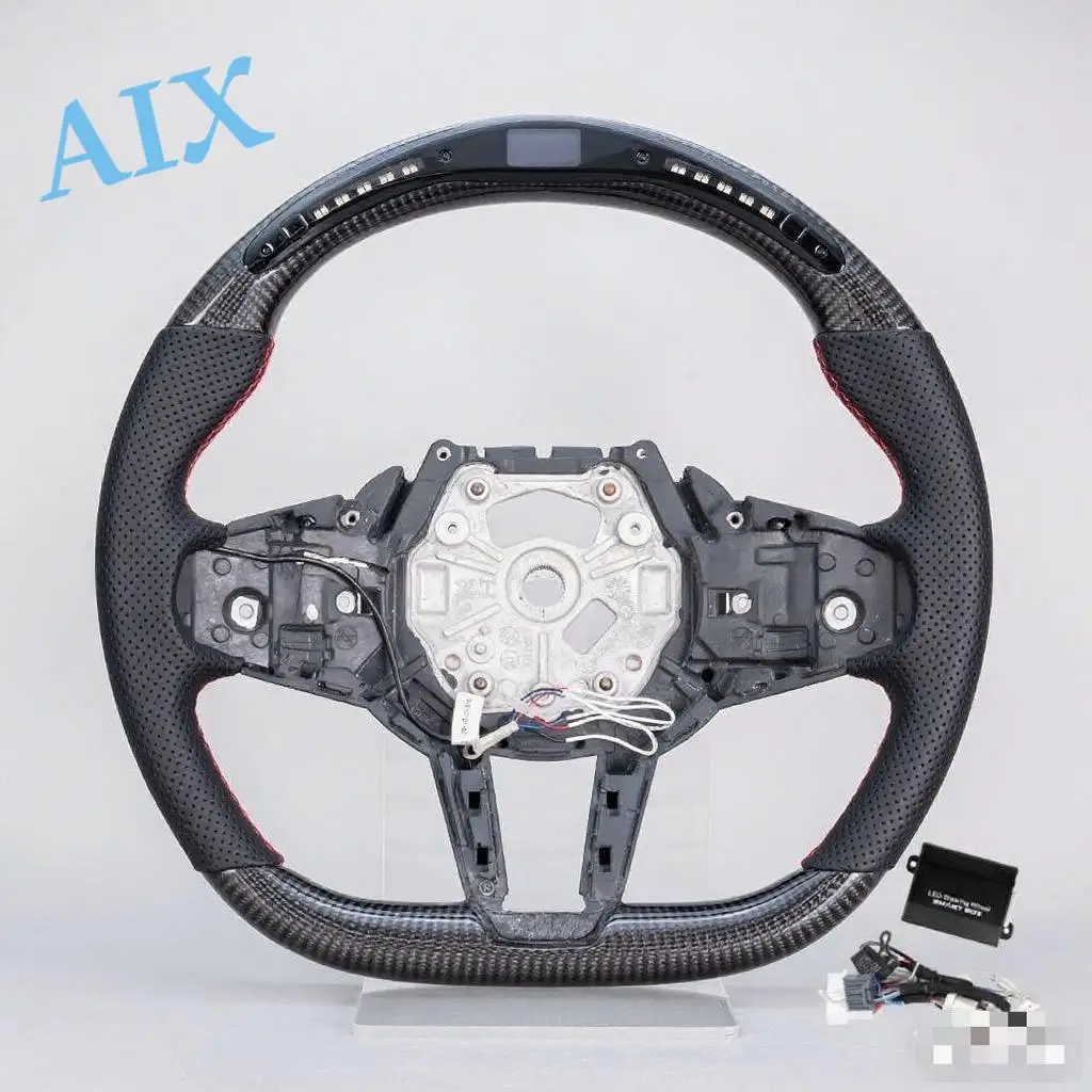 

Индивидуальное рулевое колесо из углеродного волокна со светодиодной подсветкой для BMW M4 2024 2025 G82 G83 Lci G20 G22 G30 G31 G03 G04 G07 G87 G80 G06 G05