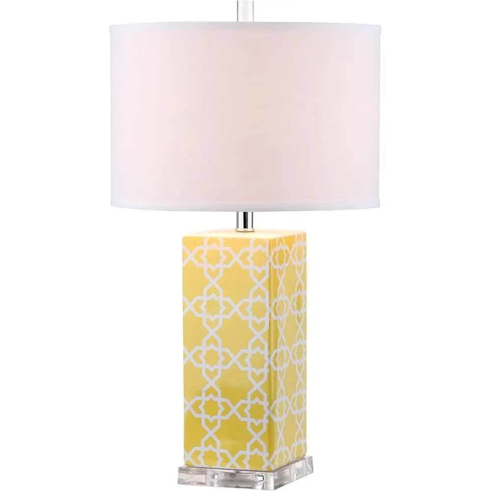

Contemporary Yellow 27 LED Table Lamp for Bedroom, Living Room, Home Office, Desk, Nightstand (Bulbs Included)