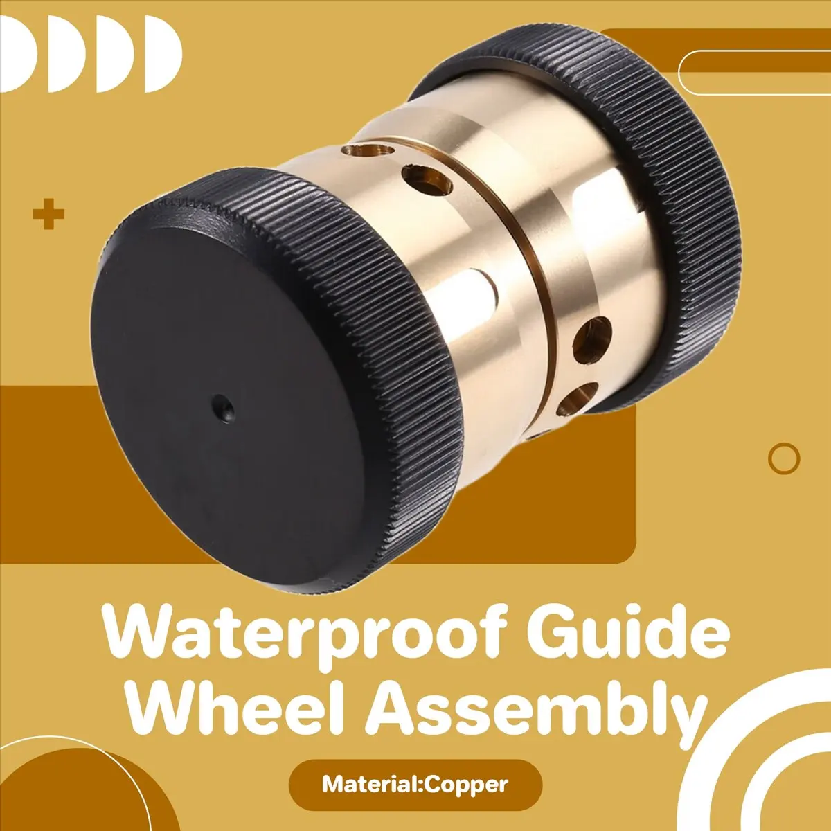 Wire Cut Parts Waterproof Copper Guide Wheel Assembly OD42xLength 60 Pulley Roller for Wire Cutting Machine