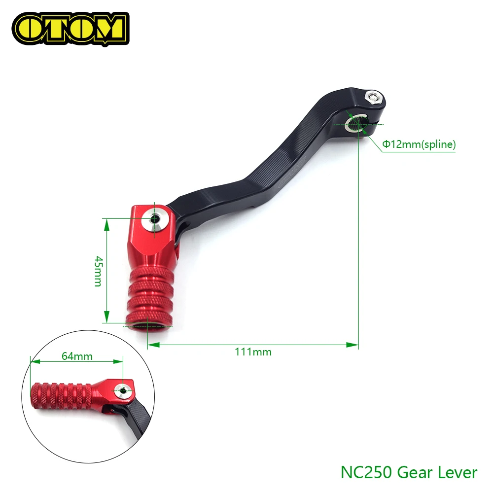ZS177MM ZS194MQ-2 Motorcycle Gear Shift Lever CNC Folding Aluminum Pedal For ZONGSHEN NC250 NC450 CB KEWS KAYO LONCIN BOSUER GR