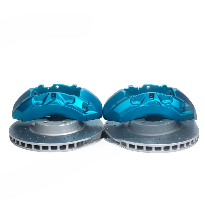 New Best Braking Performance Customizable 16-Piston Blue Front Brake Caliper Kit