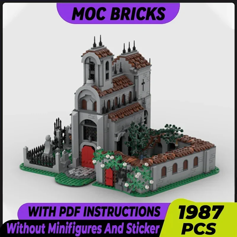 

Medieval Castle Model Moc Building Bricks Medieval Abbey Technology Modular Blocks Gifts Christmas Toys DIY Sets Assembly