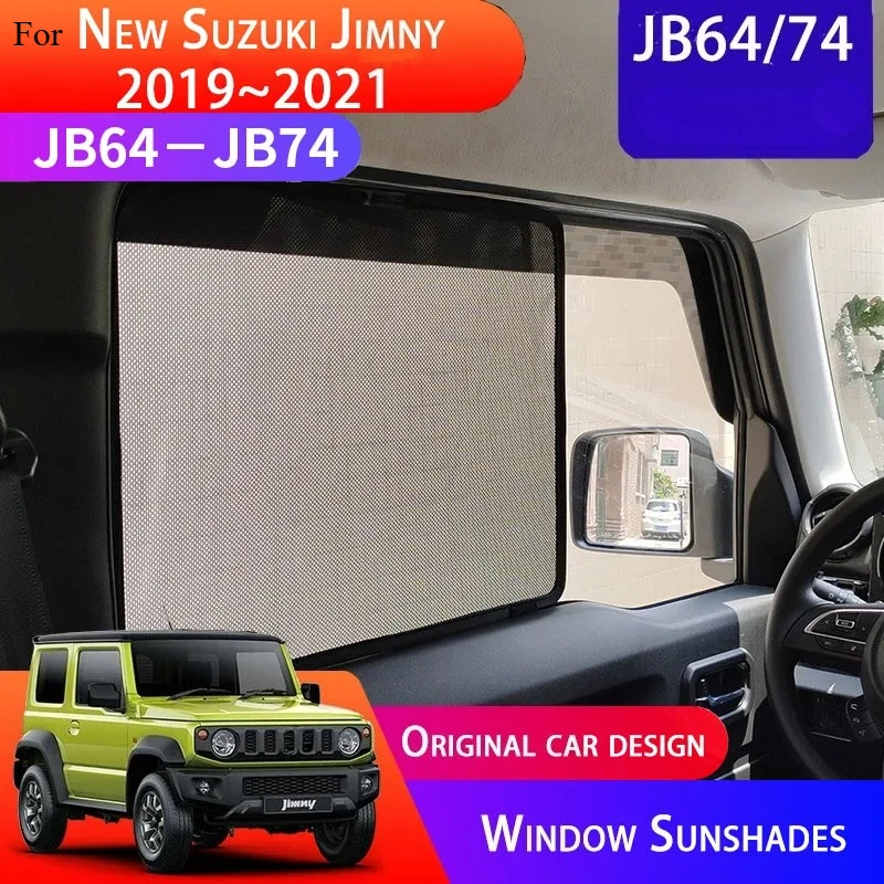 

Side Window Sunshades For Suzuki Jimny Screen Mesh Insect Proof Interior Insect Nets Privacy Mesh Curtains JB64 JB74 2019~2021