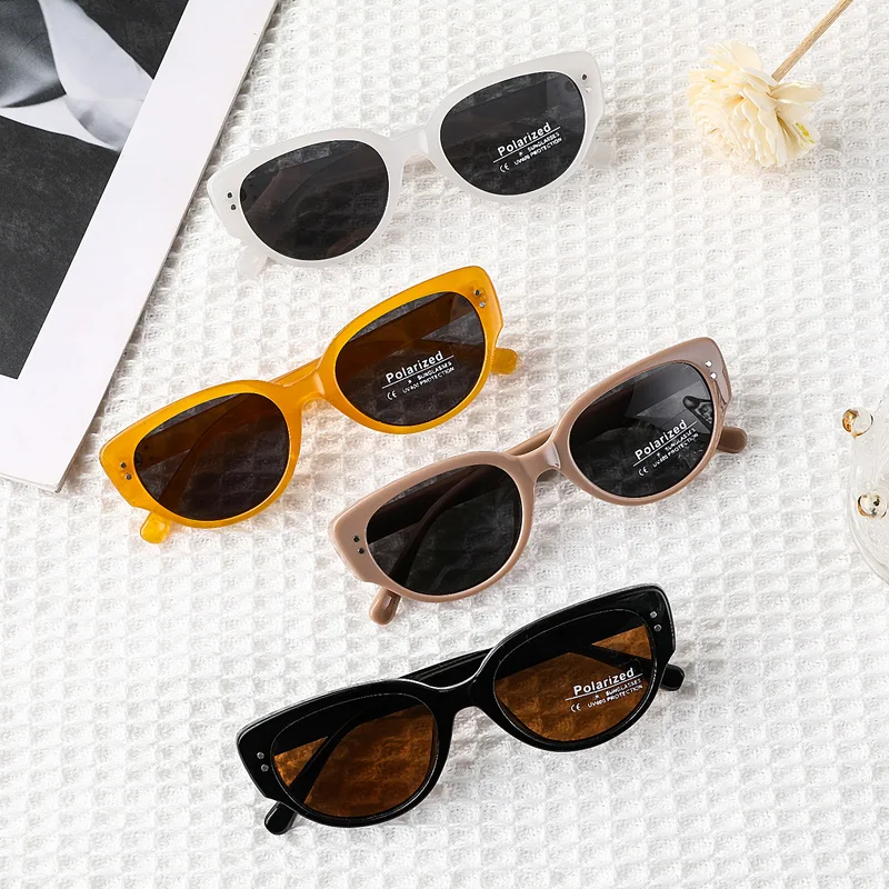 Kids Fashion Polarized Square Sunglasses Black Yellow Small Eyewear Toddler Children Vintage Glasses Outdoors UV400 2-10 Years