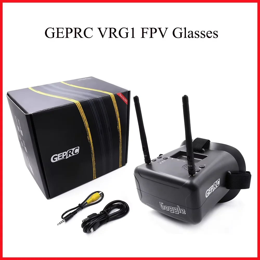 نظارات GEPRC VRG1 لطائرة بدون طيار FPV ملحقات نظارات إصدار DVR مثبتة على الرأس 5.8G 40 قناة نقل الصور لـ RC التناظرية #2