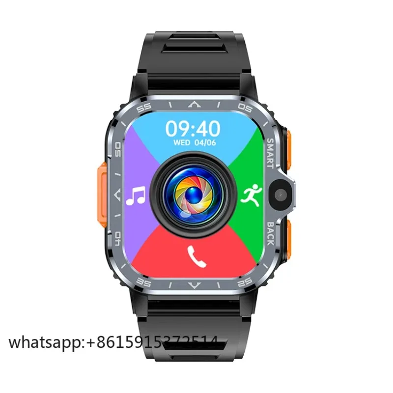 TLCRETE K7 PGD 4G Smartwatch 2.03 بوصة HD شاشة مع BT Call WIFI GPS كاميرا مزدوجة أندرويد بطاقة SIM الرياضة ساعة ذكية للرجال ث