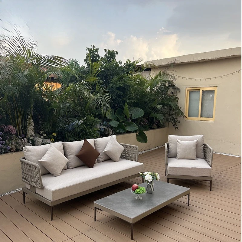 

Outdoor rattan courtyard sofa balcony leisure garden villa hotel outdoor