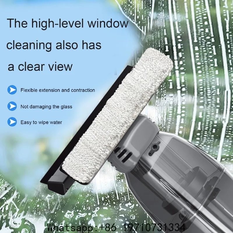 Electric Window Cleaner Handheld Cordless Glass Washing Cleaning Mop Multifunctional Wireless USB Rechargeable Vacuum Clean Tool