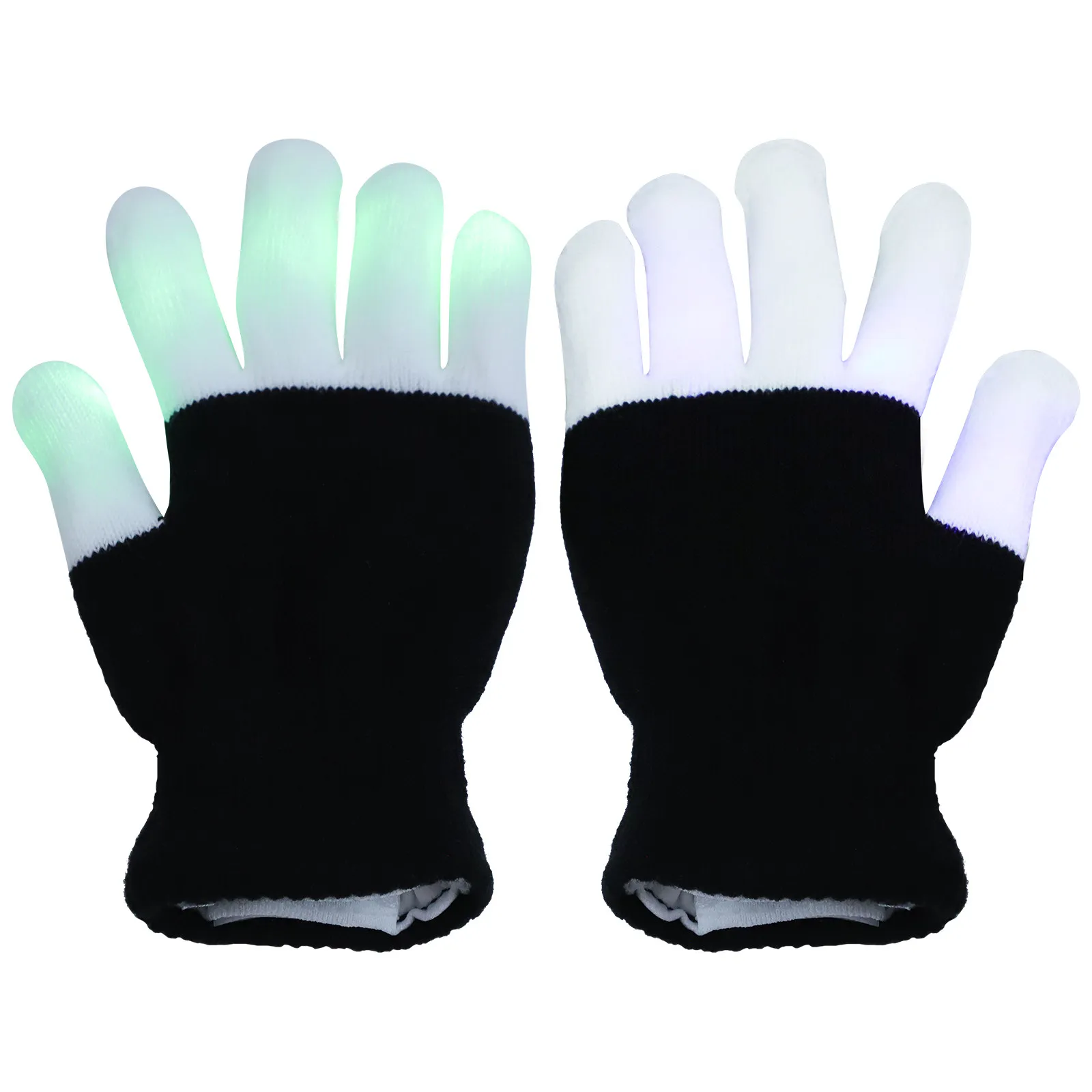

1Pair LED Glow Gloves Halloween Ghost Claw Design Light Up Glow Gloves for Party Carnival Cosplay Haunted House Decor