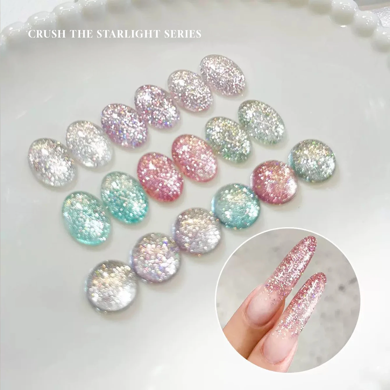 12ML Stardust Crushed Collection Gel Nail Polish Winter 2025 Ultra- Glitter Shimmering Crushed Diamond Formula New Arrival