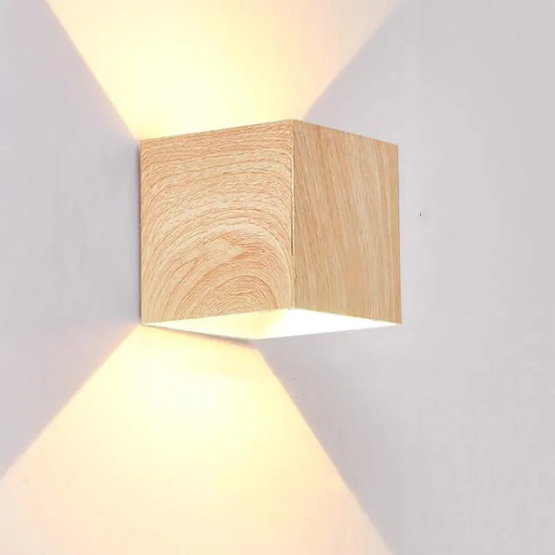 

6W Bedroom Bedside Wall Light Up Down Angle Adjustable Light Indoor LED Wall Lamp Simple Aisle Living Room Background Wall Light