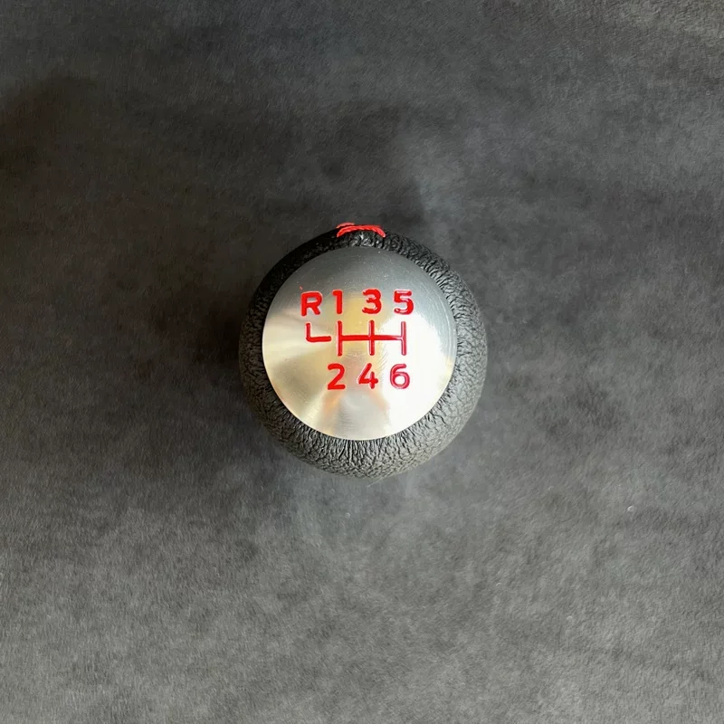 Gearshift Gear Shift Knob M10*1.25 Leather Suede Car Accessories Fits Mazda All Manual Transmission MT Models Weight 343G