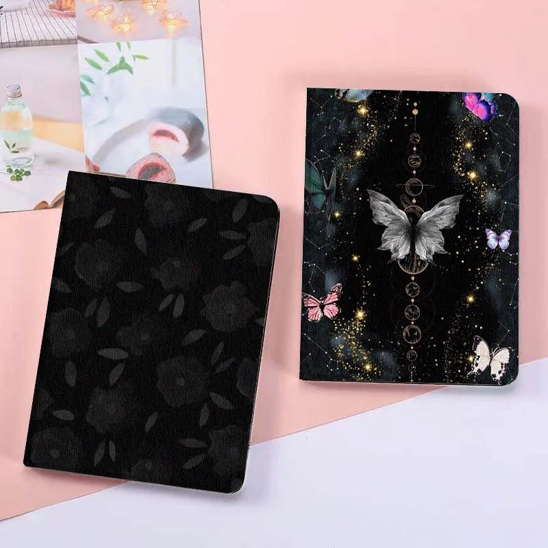 

Starry Butterfly Black Art For Lenovo Xiaoxin Pad Pro GT plus 8.8 11 10.6 Y700 Y900 Go 8.8 Tab K11 10 P11 Tablet Case