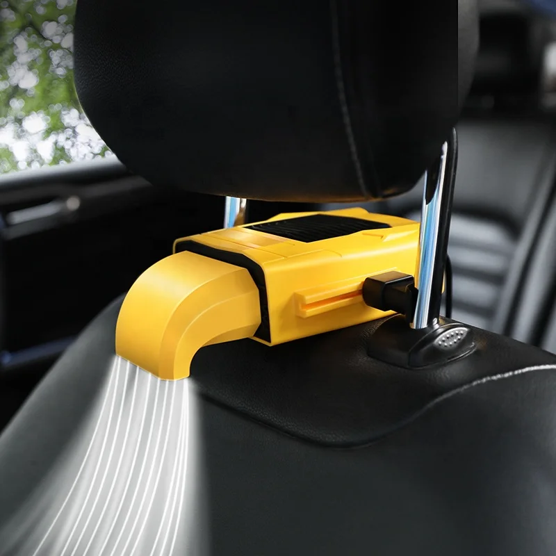 Car Mounted USB Fan Seat Backrest Cold Blown Back Creative Car Cold Blown Locomotive Interior Supplies Car Truck General Use