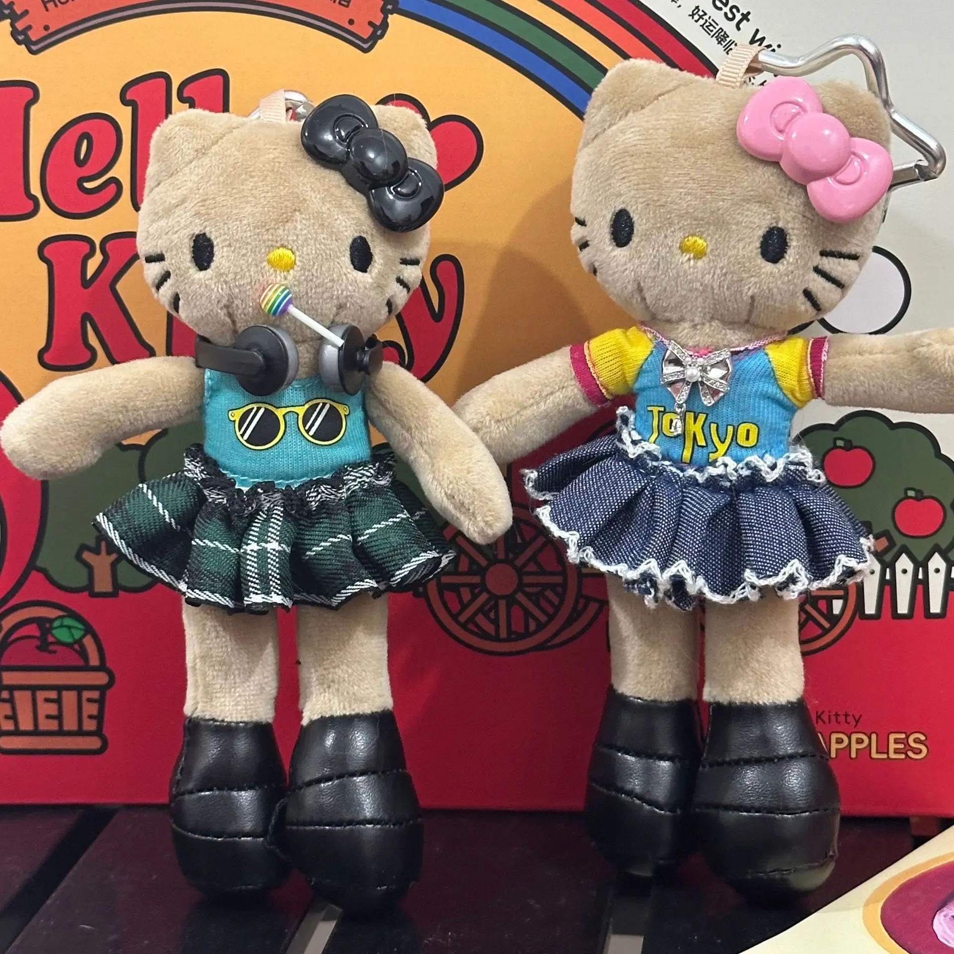 

Юбка Hello Kitty Black Kitty, платье, плюшевая кукла, брелок из полипропилена, хлопковая кавайная школьная сумка, подвеска, милое сердце для девочек, подарок
