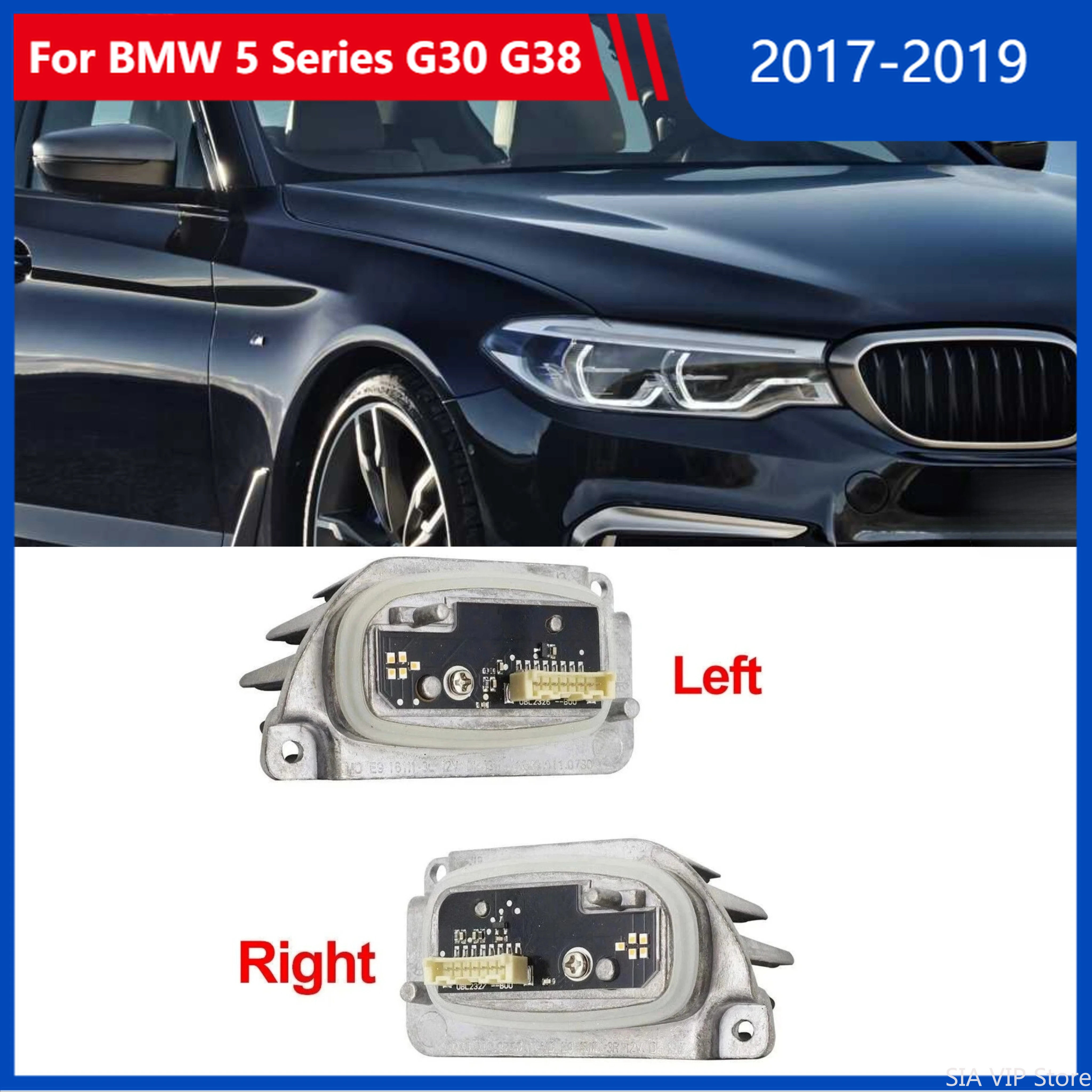 

NEW DRL Light Source Module Car Accessories For BMW 5 Series G30 G38 2017-2019 High-Spec OE 63117214941 63117214942 Angel Eyes