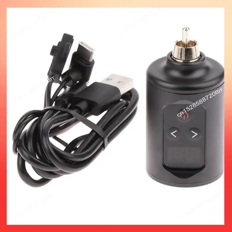 

ABNR Беспроводной источник питания для татуировки с разъемом RCA 1400MA Портативная перезаряжаемая батарея
