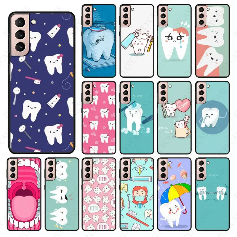 Dentist Dental Crowned Tooth funda phone cover For samsung galaxy S24 ULTRA S23+ S21 S20fe S20ULTRA S21Fe S22PLUS S23ULTRA cases