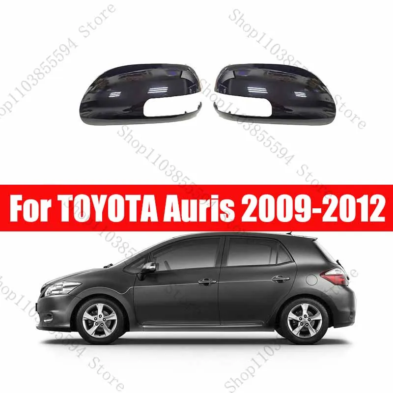 

Replacement Rearview Side Mirror Covers Cap For TOYOTA Auris 2009-2012 Accessories Carbon Fiber Gloss