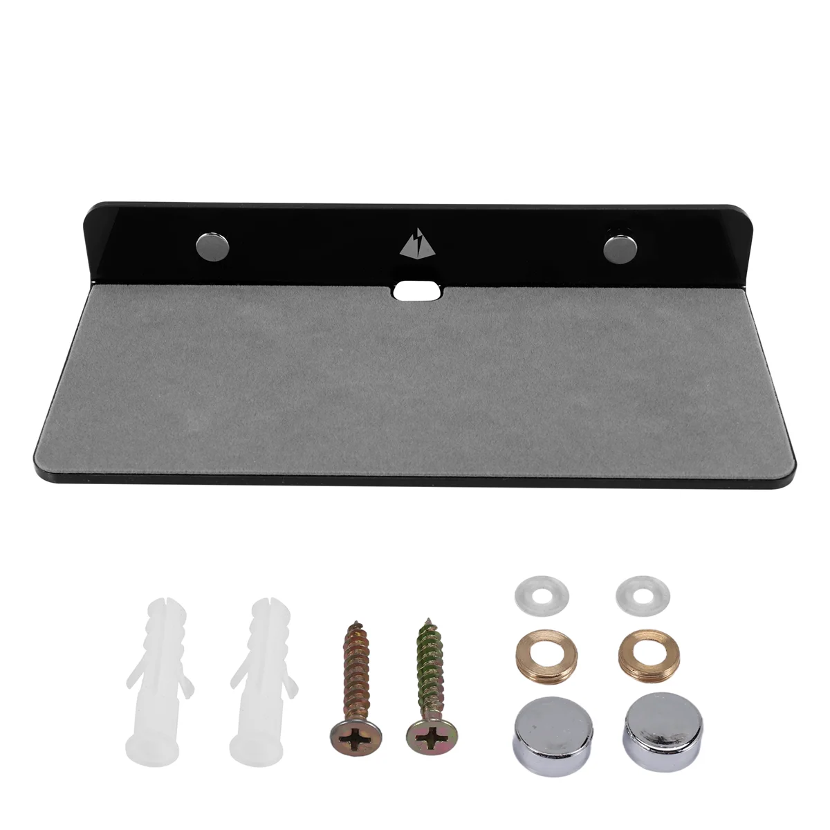 حامل مكبر صوت على الحائط عالي الجودة، رف عرض مثبت على الحائط من الأكريليك لمكبر صوت بلوتوث وكاميرا الويب والهواتف المحمولة، لعبة-أسود