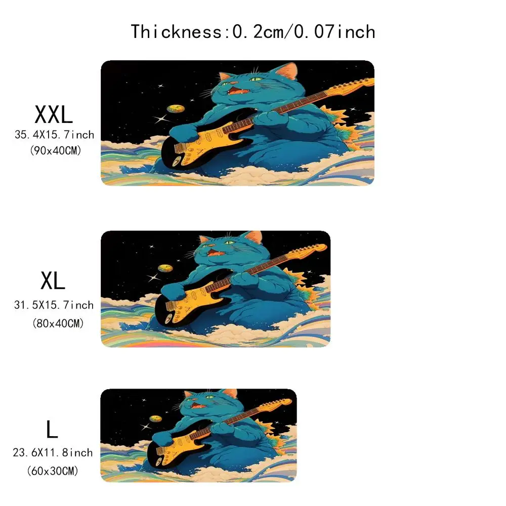 大型マウスパッド、オフィスパッド、ゴム製滑り止めマウスパッドデスクパッド、頑丈で耐久性があり、あらゆるシーンに適しています、PCアクセサリー、デスク
