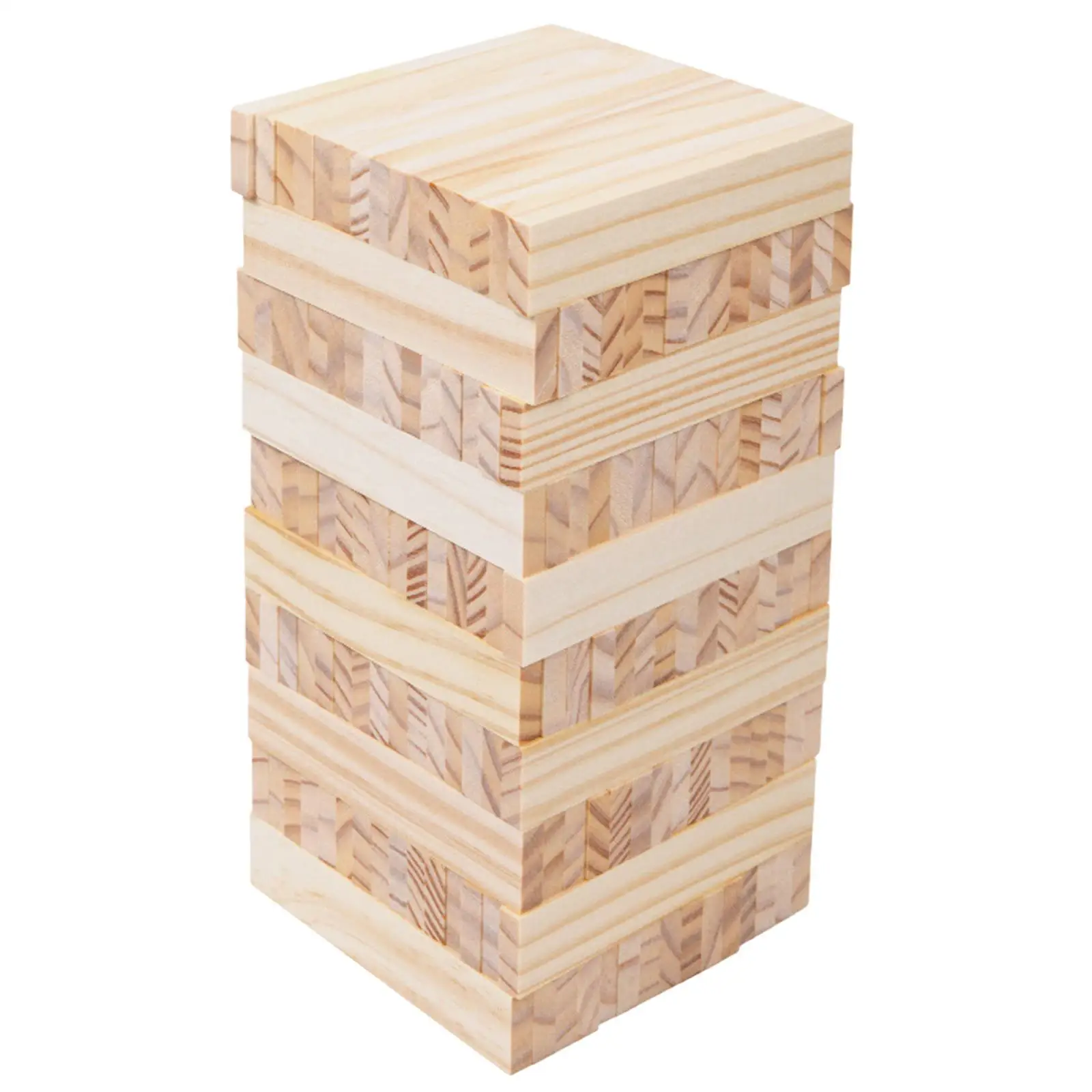 Set di 100 Blocchi di Legno Impilabili per Gioco Torre Cadente, Gioco per Bambini, Ragazzi e Adulti, per Interni ed Esterni